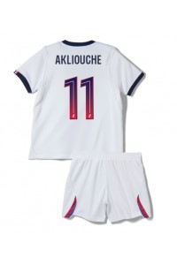 Paris Saint-Germain Maghnes Akliouche #11 Babyklær Borte Fotballdrakt til barn 2026-27 Korte ermer (+ Korte bukser)